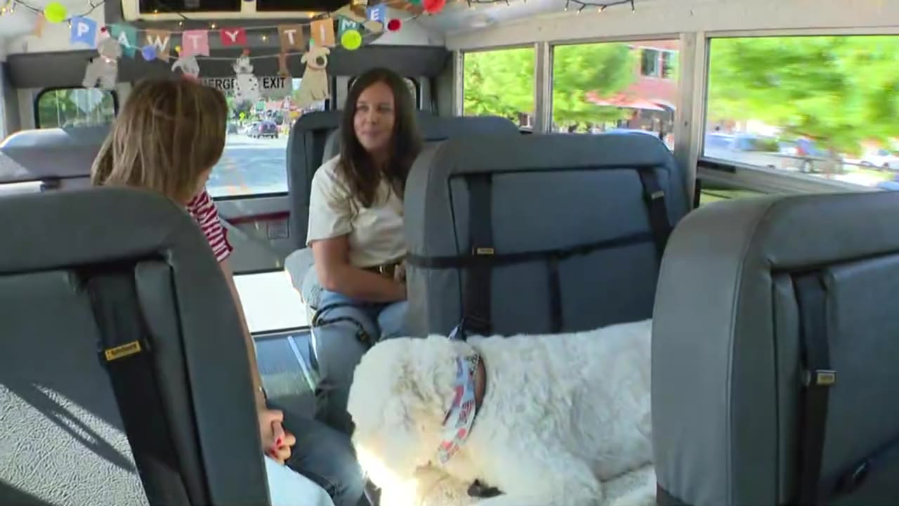 WGN's Ana Belaval rides along with Waggin' Wagon owner Amanda Palandri